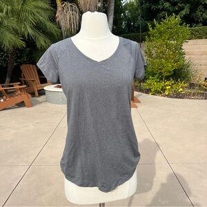 Zella gray workout top spandex size medium